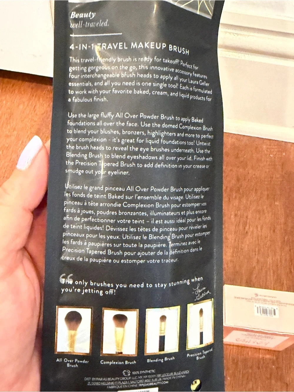 Laura Geller Powder Foundation,Travel Makeup Brush, flawless face hair removal